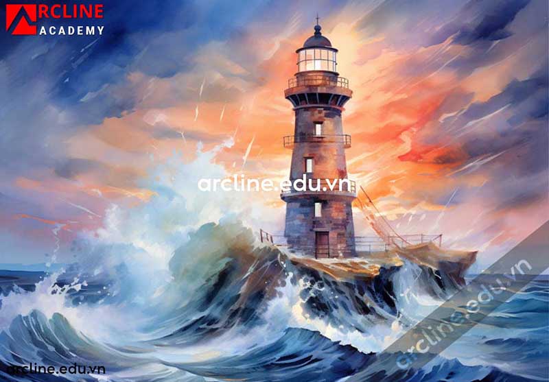 Tạo nên bức tranh màu nước đẹp như mơ với những kỹ thuật đơn giản Mau nuoc don gian 3