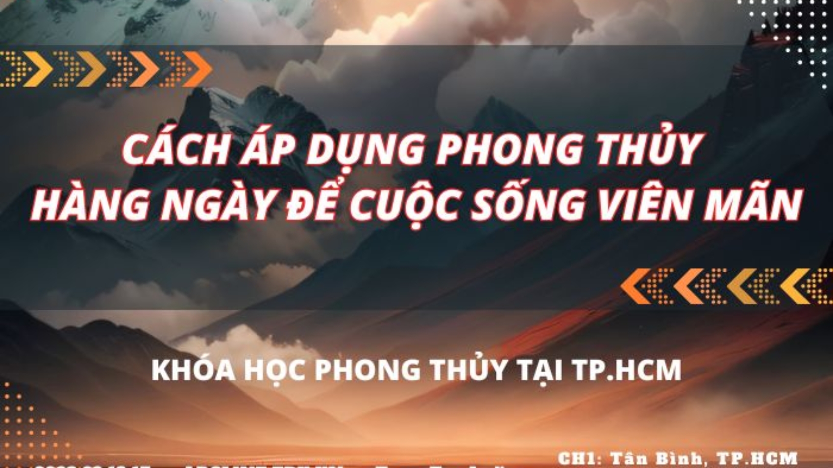 phong thuỷ hàng ngày