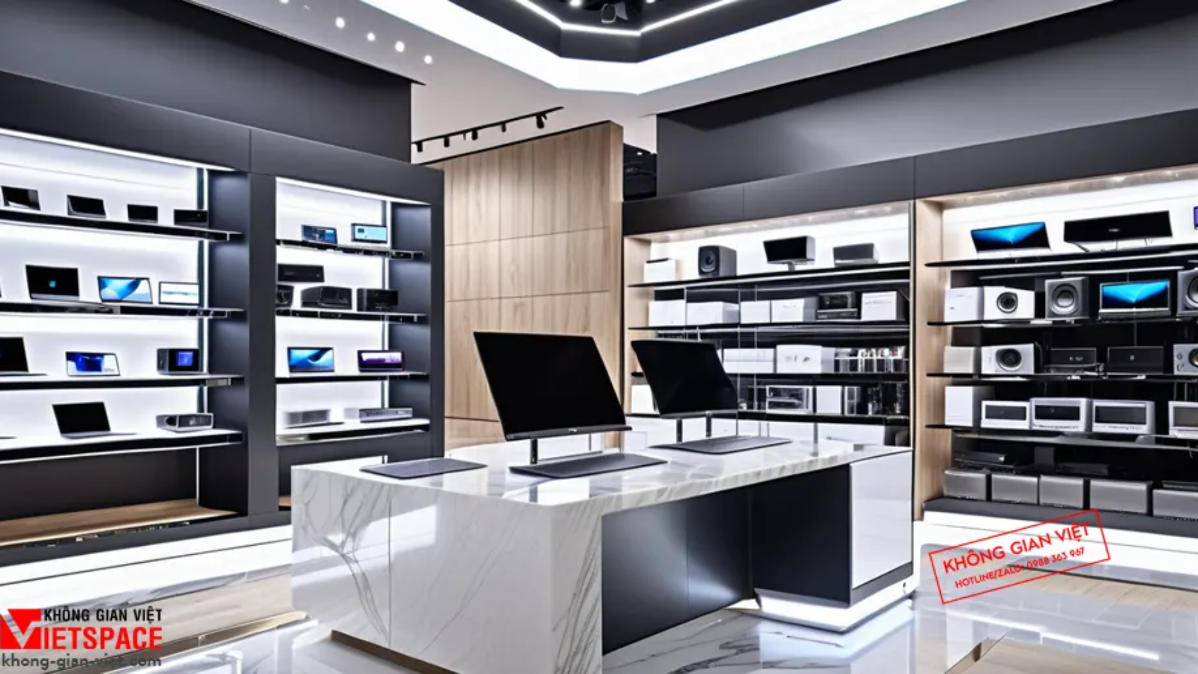 Thiet ke showrooom dien may 5 5