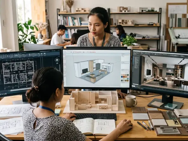 Phần Mềm Thiết Kế Nội Thất 3D: Nên Học AutoCAD, SketchUp Hay 3ds Max?